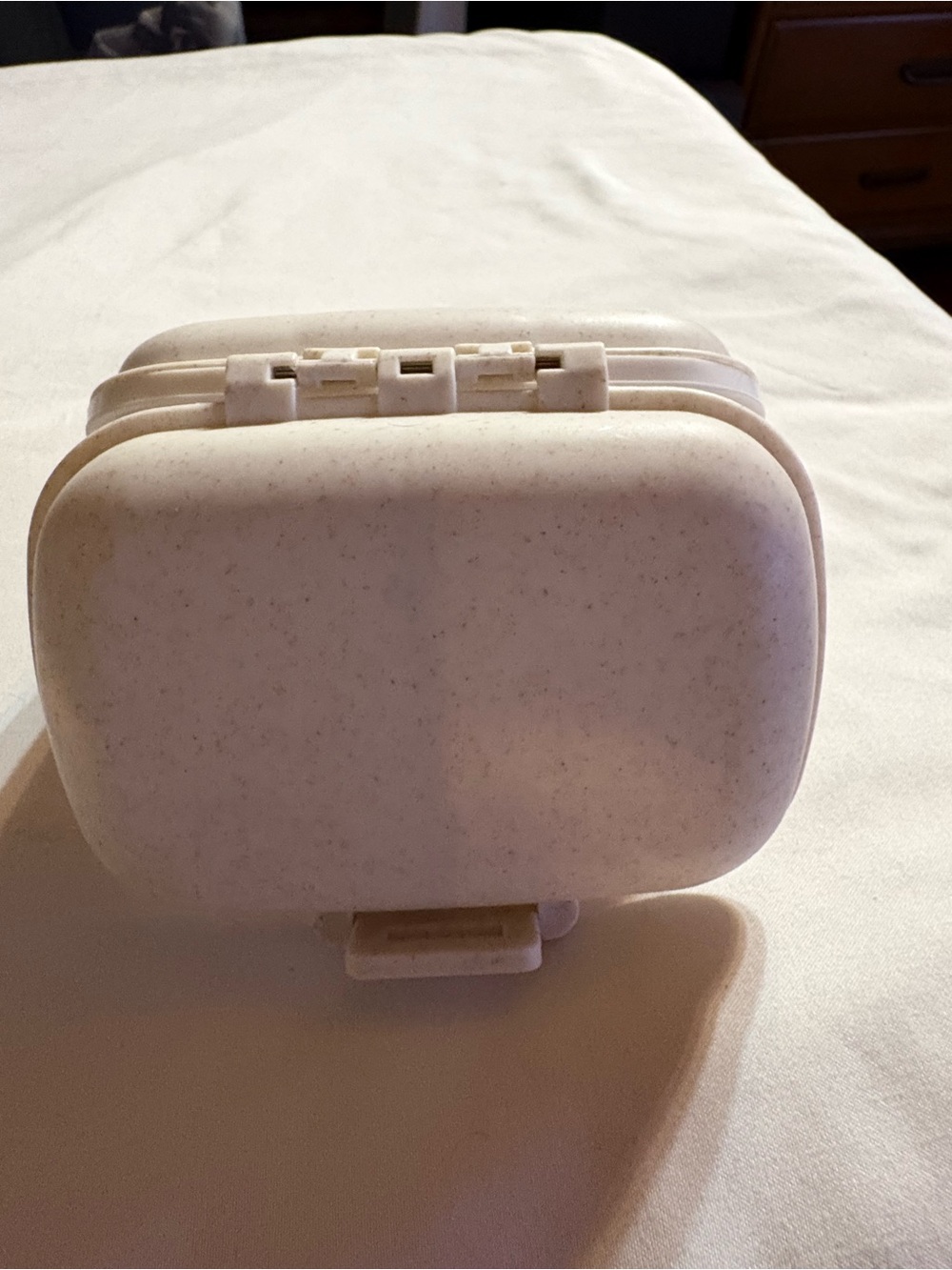 Portable White Travel Pill Box Organizer - Picture 2 of 6